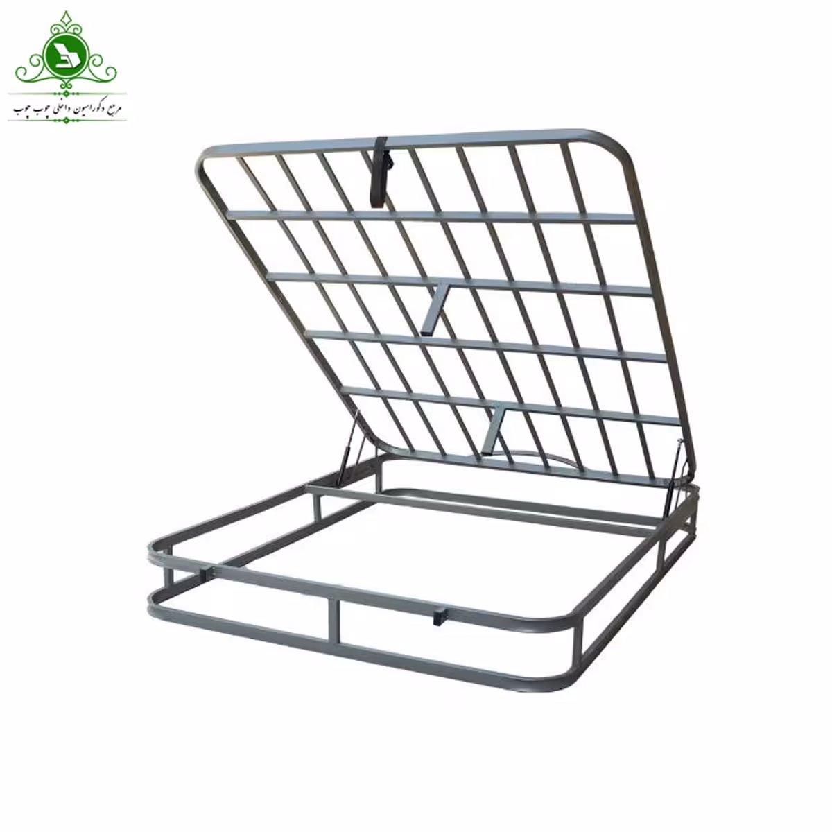 کفی تخت خواب دو نفره جکدار تمام کلاف عرض 180