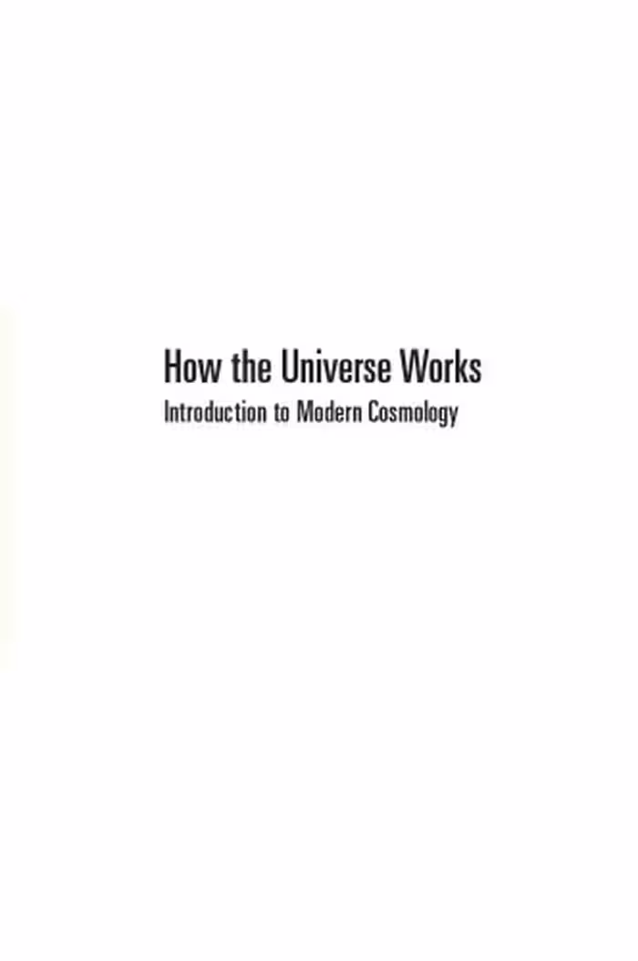 خرید و دانلود نسخه کامل کتاب How the Universe Works: Introduction to Modern Cosmology