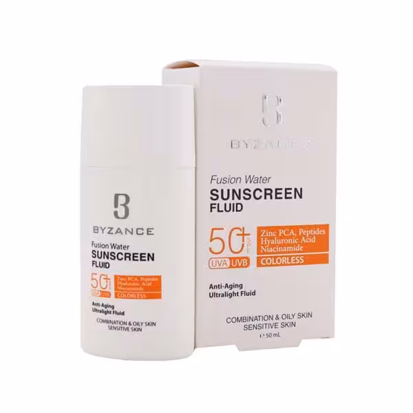 ضدآفتاب فلوییدی SPF 50 پوست چرب بیزانس