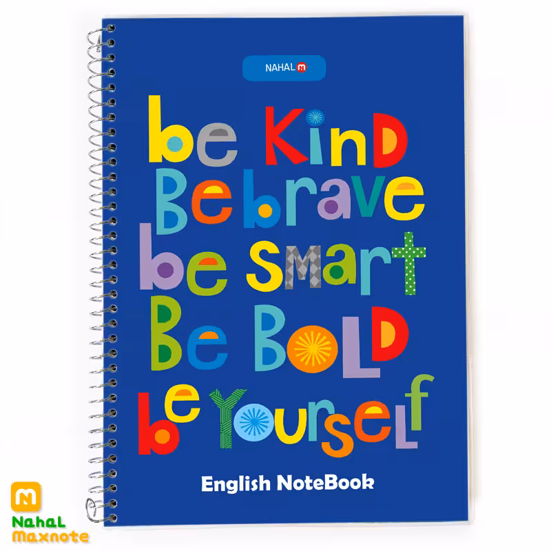 دفتر 40 برگ دو خط سیمی طلقی کد 3432.طرح 2