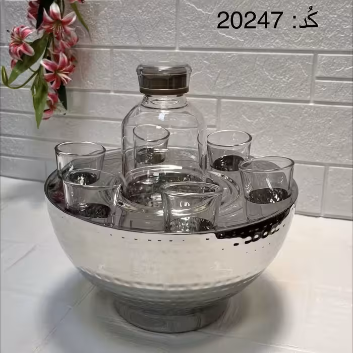 یخدان و جابطری و شات استیل لاکچری بدنه چکشی (سیلور)