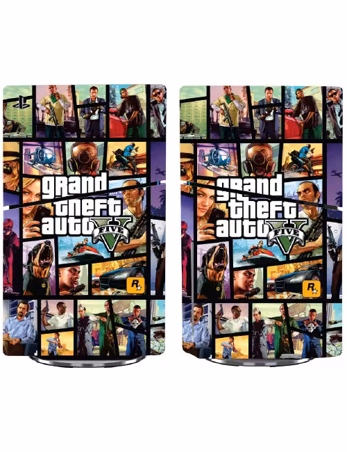 اسکین پی اس 5 اسلیم دیجیتال برند گیم‌آور طرح GTA کد D