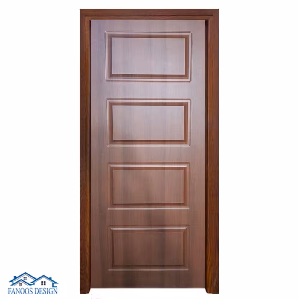 درب داخلی PVC رنگ شیری با قاب کلاسیک کد 1448