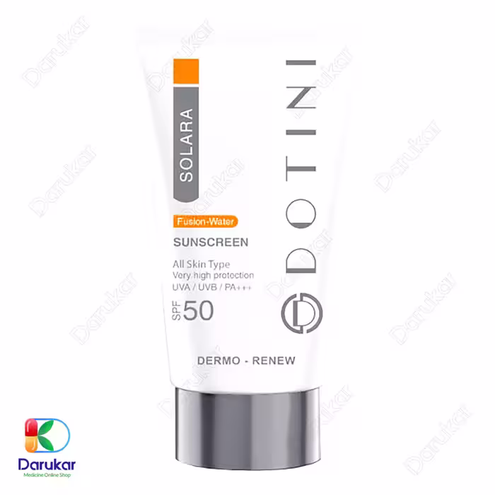 کرم ضد آفتاب فیوژن واتر بی رنگ دوتینی SPF50