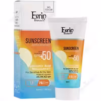 کرم ضدآفتاب پوست‌ خشک و حساس اورین (SPF50) بی رنگ