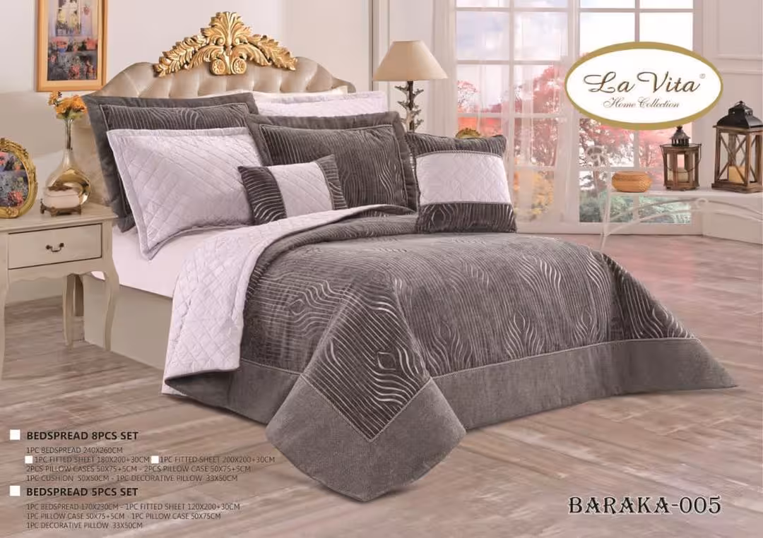 سرویس لحاف روتختی 2 نفره ترک برند لاویتا مدل BARAKA کد 005