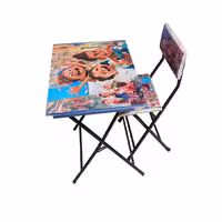 ست میز تحریر و صندلی آسایش مدل تاشو باکسدار طرح لوکا