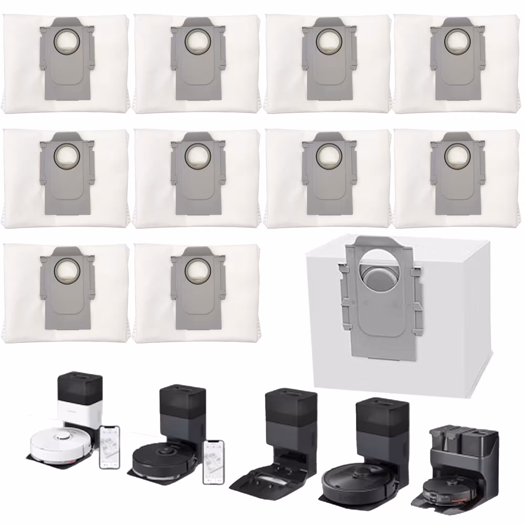 پاکت جارو رباتیک مناسب روبوراک مدل Roborock S8 , S8 Pro Ultra, S7 MaxV Ultra, S7 Pro Ultra, Q7 , Q7 Max , Q5, Q5 series ( ارسال 10 الی 15 روز کاری)