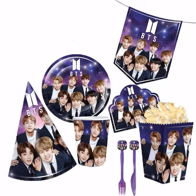 چنگال آبی پررنگ ساده 10 عددی