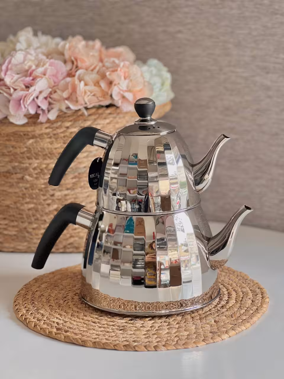 کتری قوری استیل VICALINA کد 21