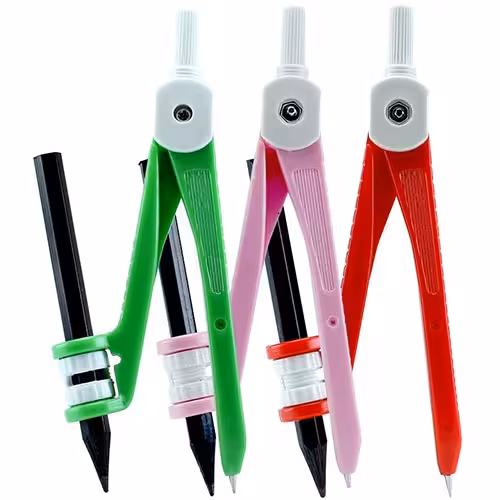 پرگار مدادی پلاستیکی بسته 1 عددی