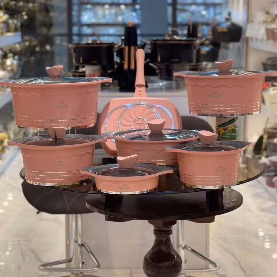 سرویس قابلمه چدن گرانیتی14 پارچه راکلند 