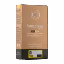 کرم ضدآفتاب  SPF50 انواع پوست بی‌رنگ ژوت 40 میلی‌لیتر Jute
