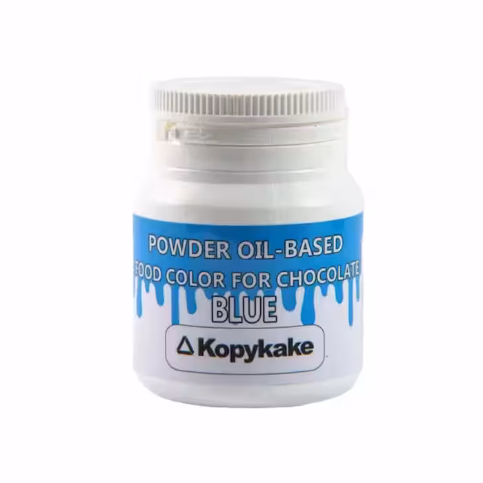 رنگ شکلات پودری آبی کپی کیک