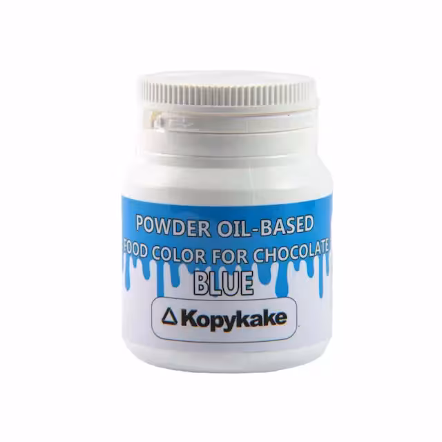رنگ شکلات پودری آبی کپی کیک