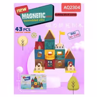 خانه سازی مگنتی مدل ساخت ویلا 43 تکه برند Magnetic Force