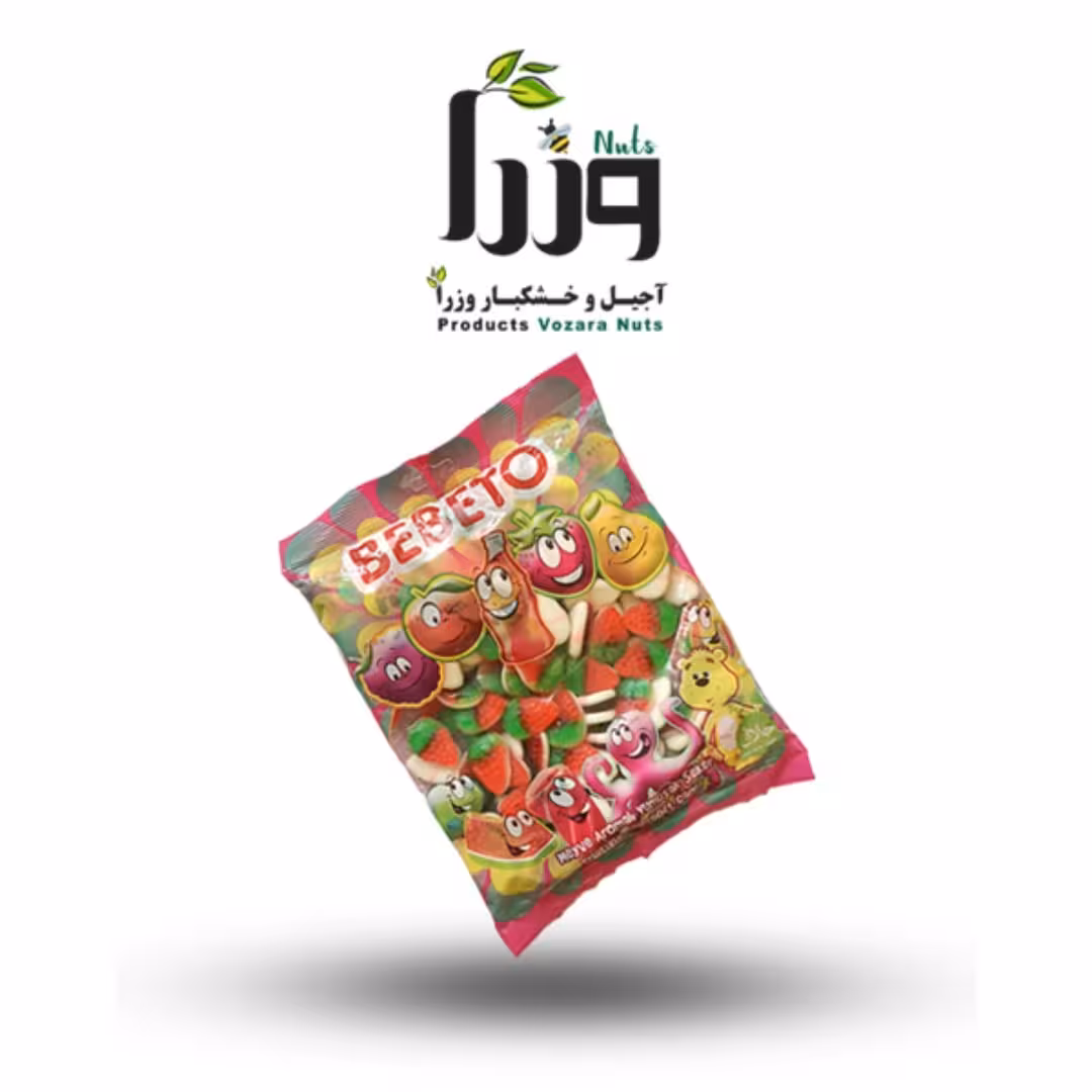 پاستیل توت فرنگی ببتو خارجی 1 کیلویی از خشکبار وزرا