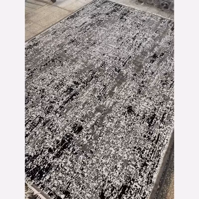 فرش 12متری ماشینی کاشان440شانه نخ بی سی اف سبک وزن طرح پتینه دودی(باارسال رایگان)