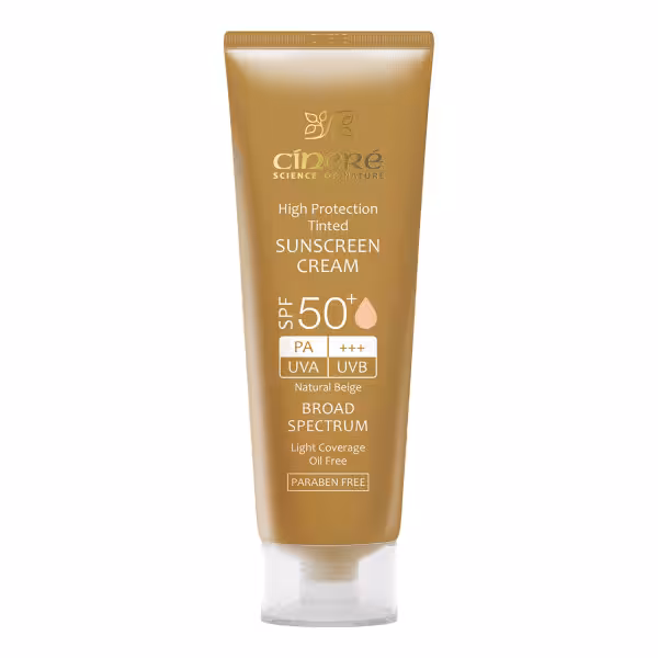 کرم ضد آفتاب سینره spf 50 بی رنگ