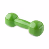 دمبل بدنسازی ایروبیک بانوان روکش دار تکی 1 کیلویی MDM | سبز
