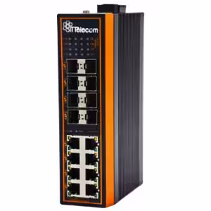 سوئیچ شبکه گیگ مدیریتی صنعتی 8 پورت شبکه 8 پورت فیبر نوری ITT-SW4787