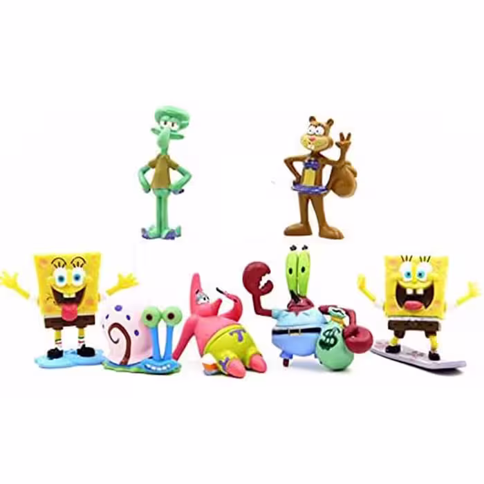 فیگور مدل باب اسفنجی Spongebob مجموعه 7 عددی