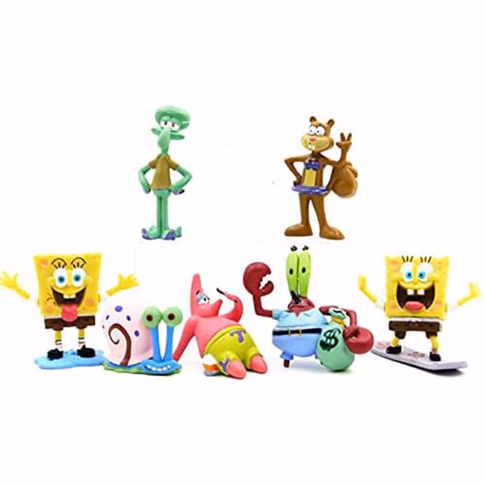 فیگور مدل باب اسفنجی Spongebob مجموعه 7 عددی