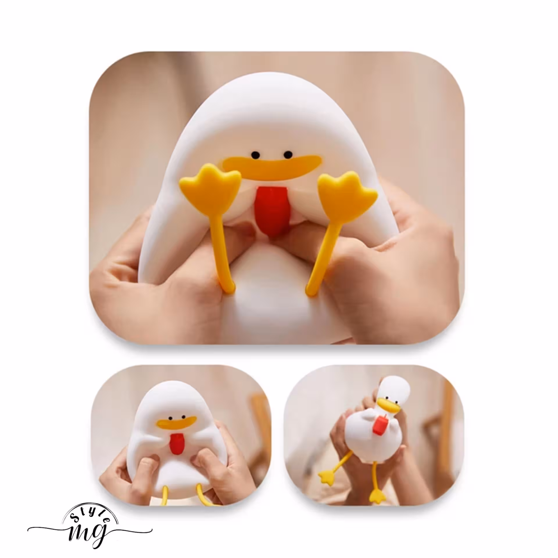 چراغ خواب کودک مدل سیلیکونی لمسی طرح جوجه اردک بانمک