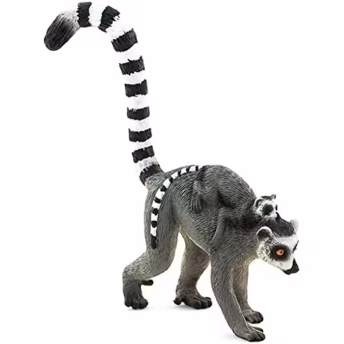 فیگور مینیاتوری لمور و کودک Ring Tailed Lemur With Baby figure MOJO 387237