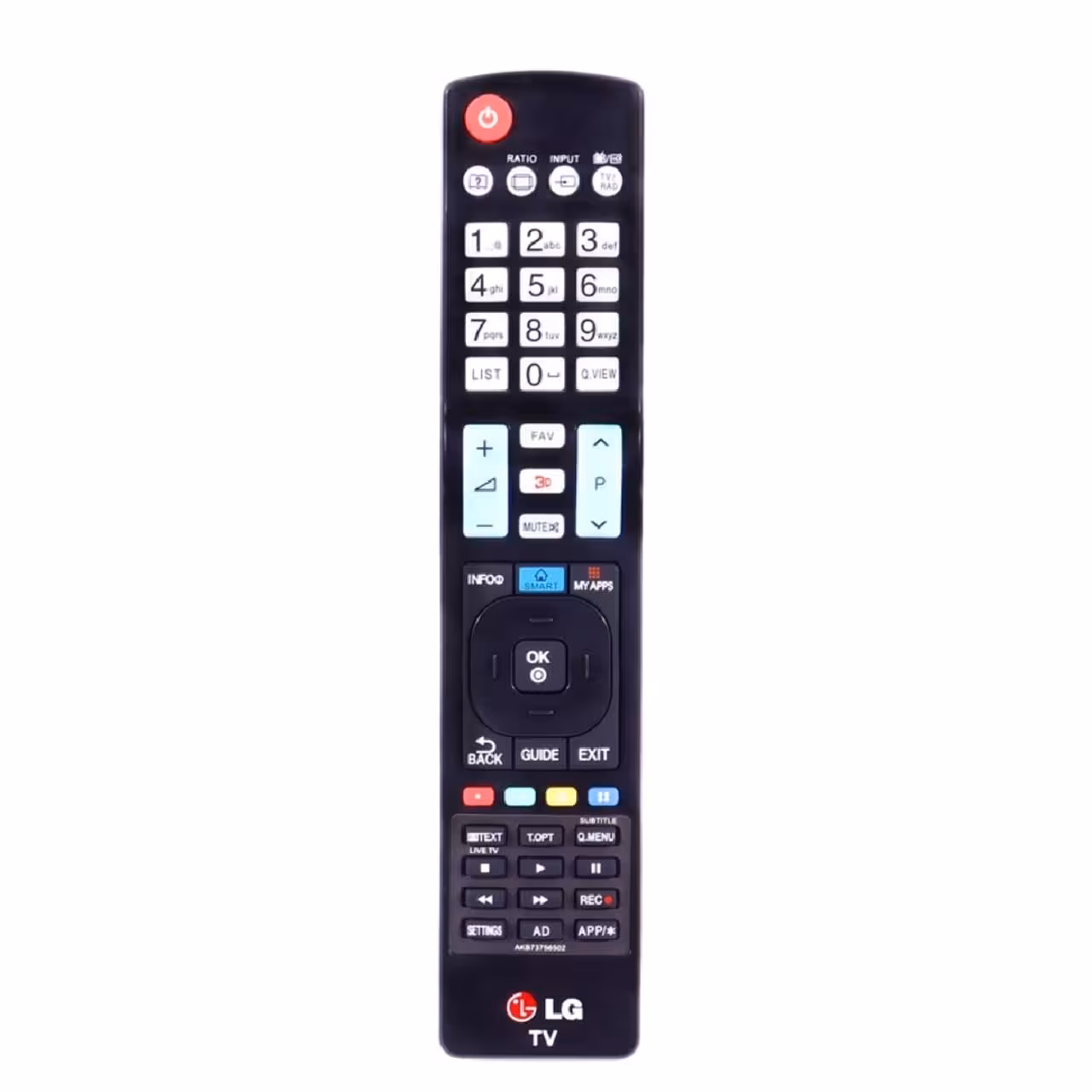 ریموت کنترل تلویزیون ال جی مدل AKB73758502