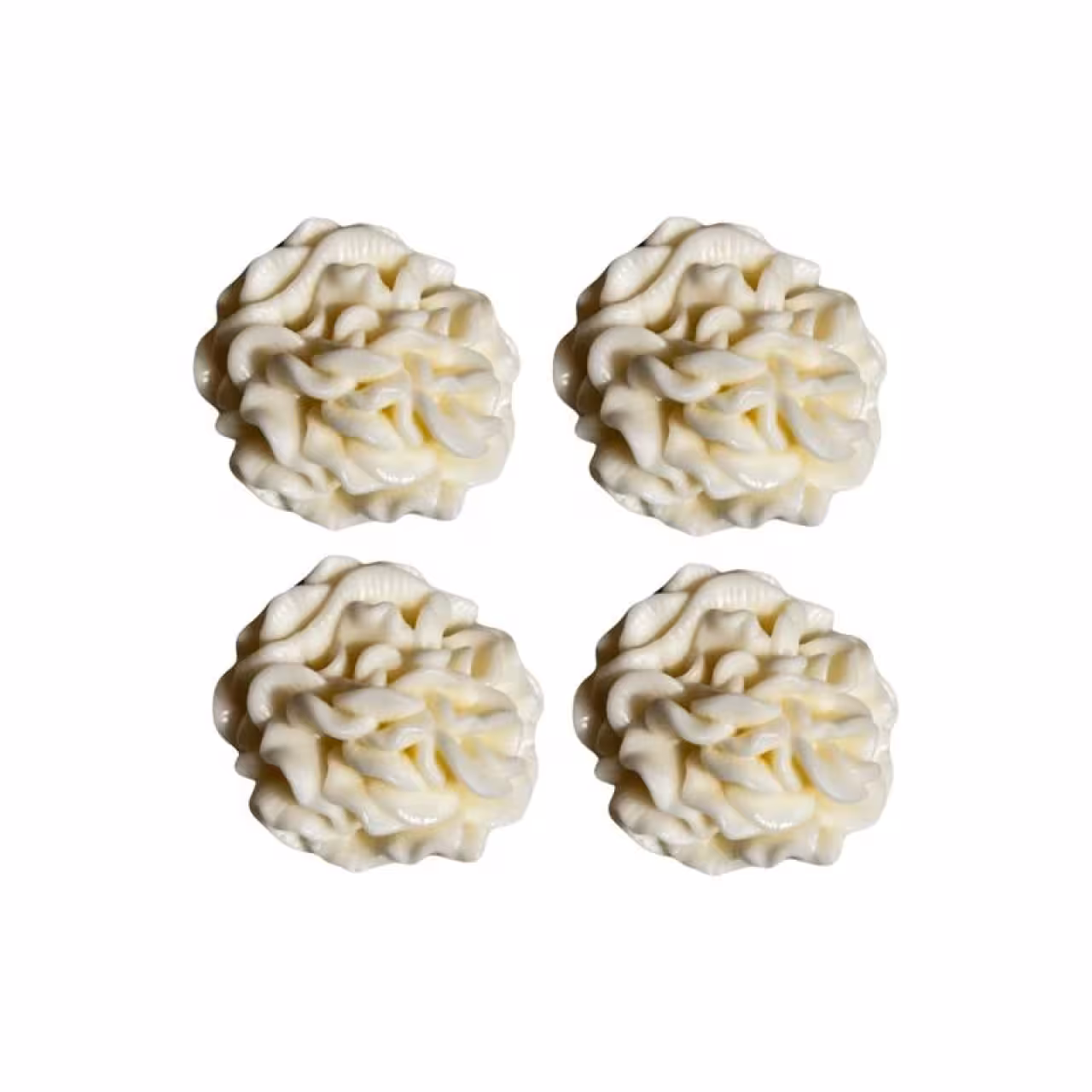 شمع مدل گل میخک بسته 4 عددی حجم 60 گرم