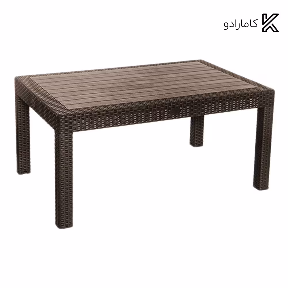 میز جلو مبلی حصیر بافت مستطیل کد 421