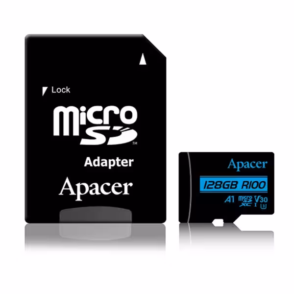 کارت حافظه اپیسر Apacer MicroSDHC UHS-I U3 V30 R100 128GB