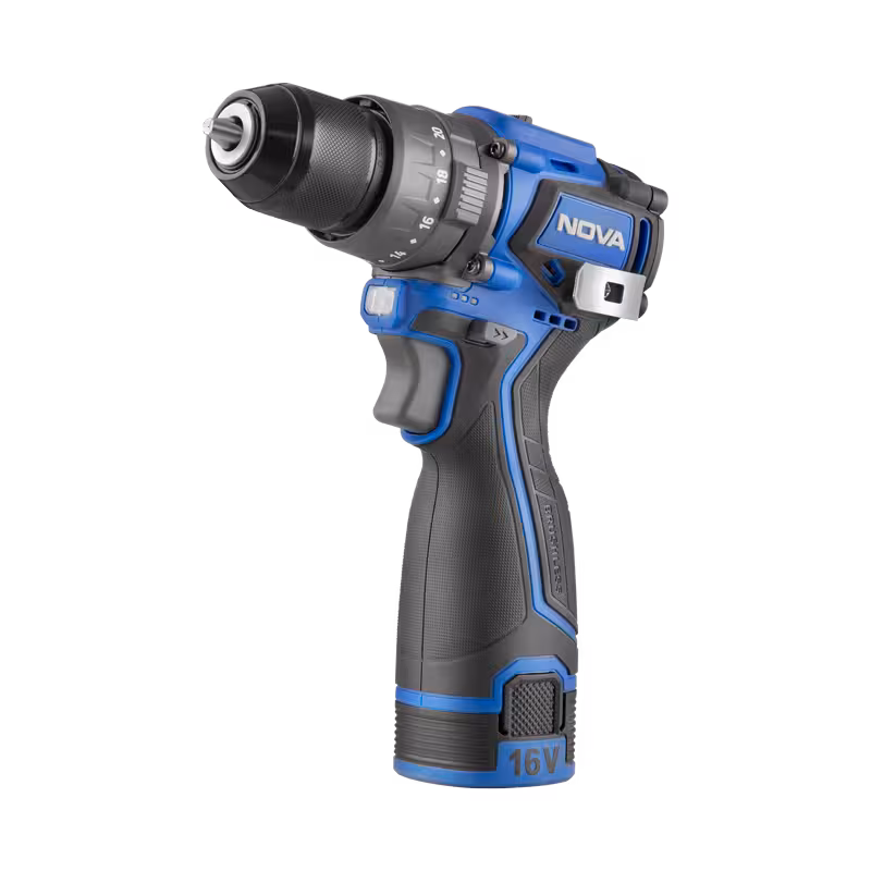 دریل پیچ گوشتی شارژی 10 میلیمتری 16 ولت براشلس با کیف BMC نووا مدل 5510