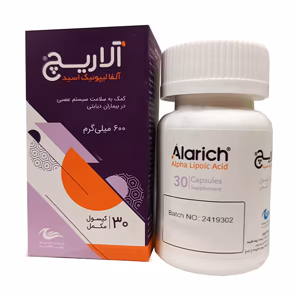اروند فارمد آلاریچ آلفا لیپوئیک اسید 30 کپسول - داروکاو