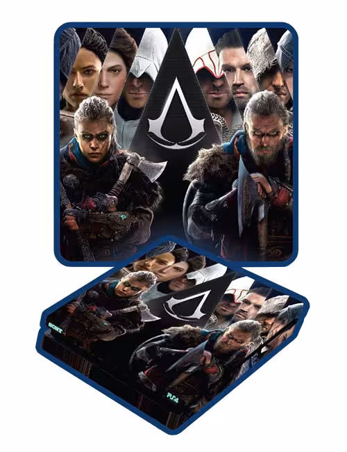 اسکین پی اس 4 اسلیم برند گیم‌آور طرح اساسینز کرید کد A