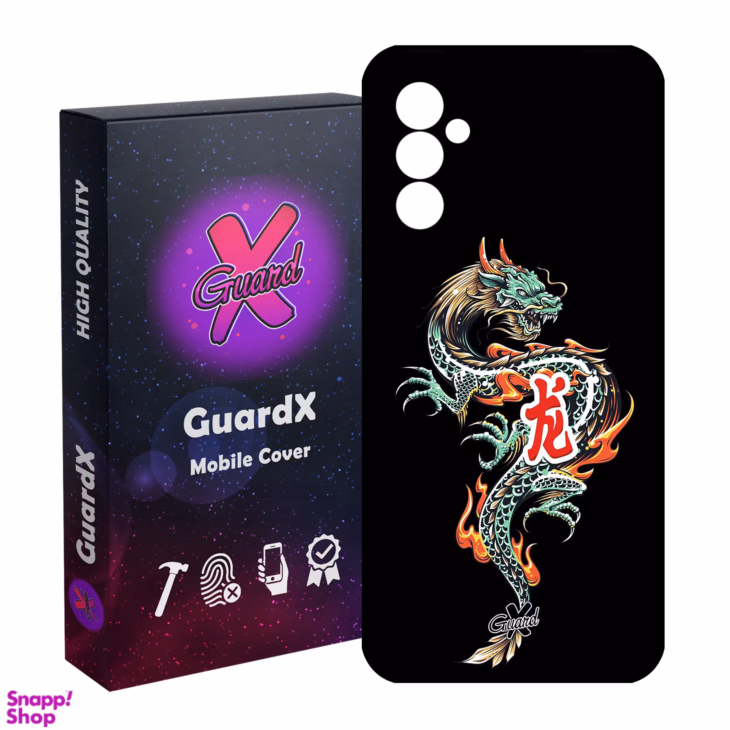 کاور گارد ایکس طرح Dragon مدل Glass10296 مناسب برای گوشی موبایل سامسونگ Galaxy A54 / A54 5G