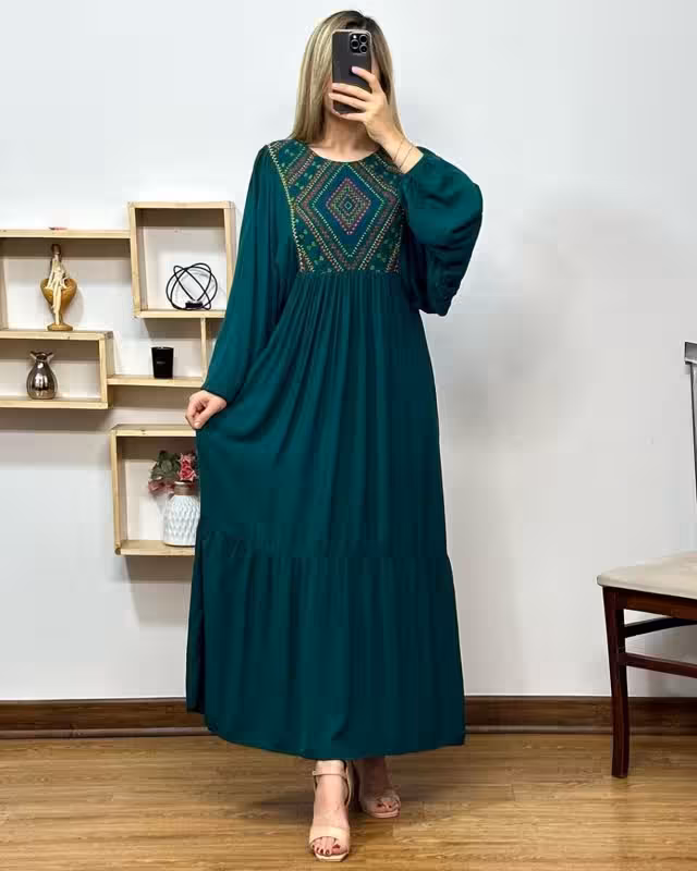 خریدو قیمت پیراهن ساحلی سوزن دوزی