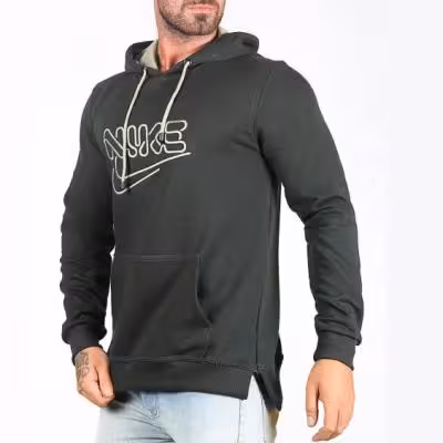 هودی توکرکی سه نخ مردانه NIKE سبز تیره کد 197