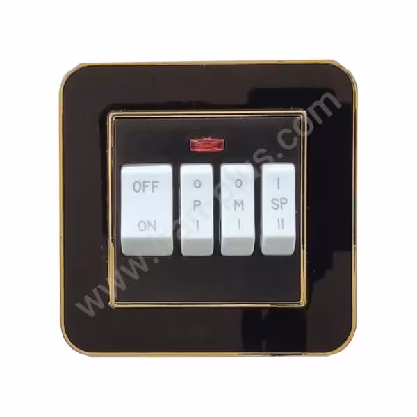 کلید کولر مدل ارس مشکی طلایی میانی مشکی