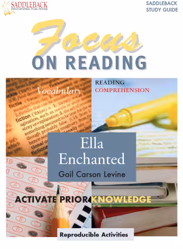 خرید و دانلود نسخه کامل کتاب Ella Enchanted Reading Guide (Saddleback's Focus on Reading Study Guides)