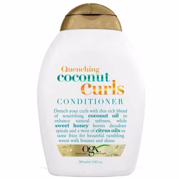 نرم کننده نارگیل موی فر او جی ایکس OGX اصل مدل کوکونات کرل COCONUT CURLS حجم 385 میل
