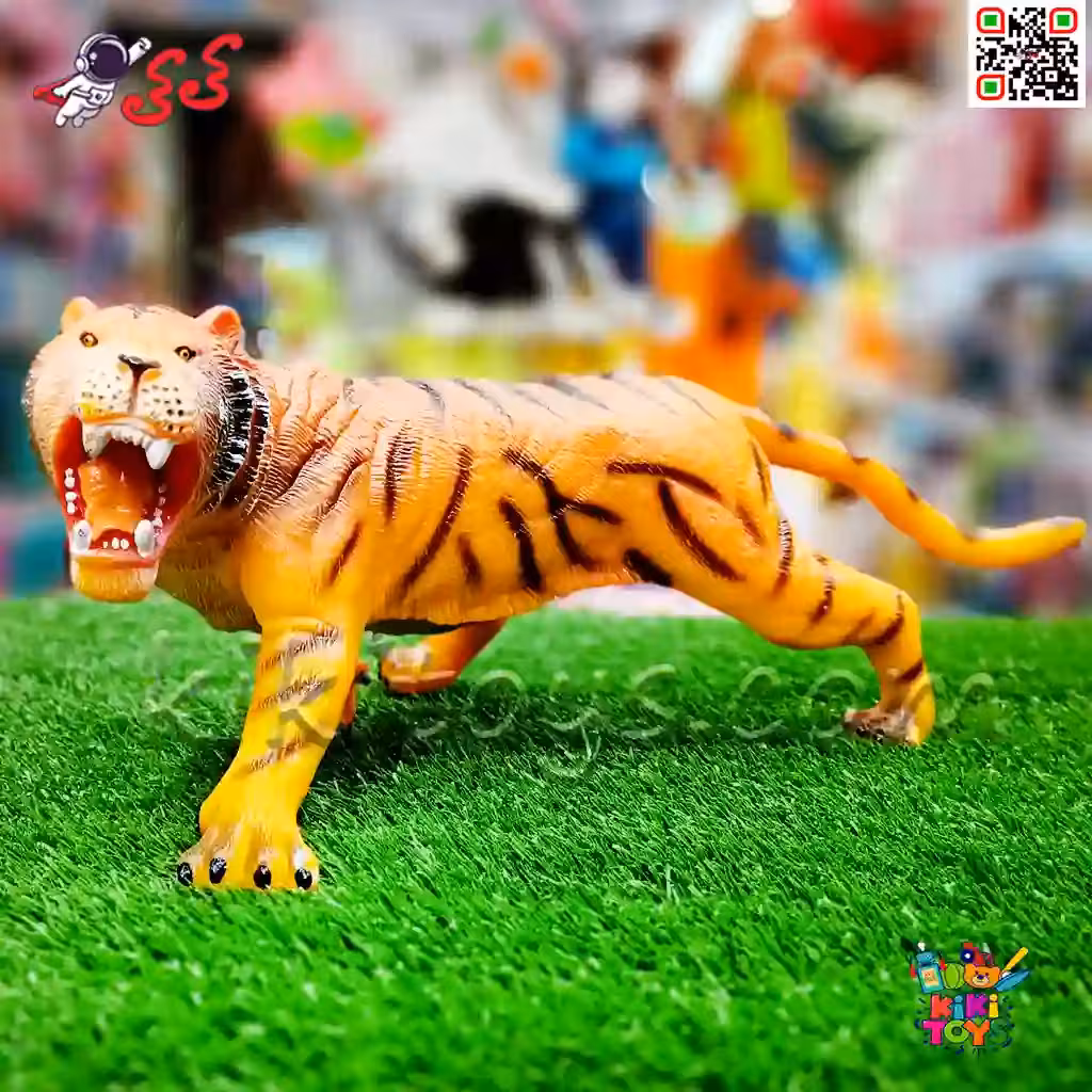 فیگور حیوانات ببر اسباب بازی بزرگ موزیکال و گوشتی