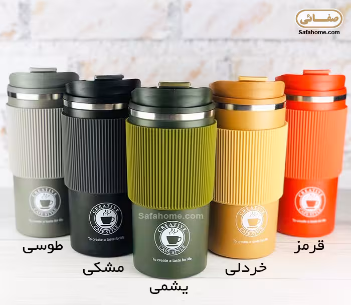 تراول ماگ وسط سیلیکونی حجم 500 میلی لیتر