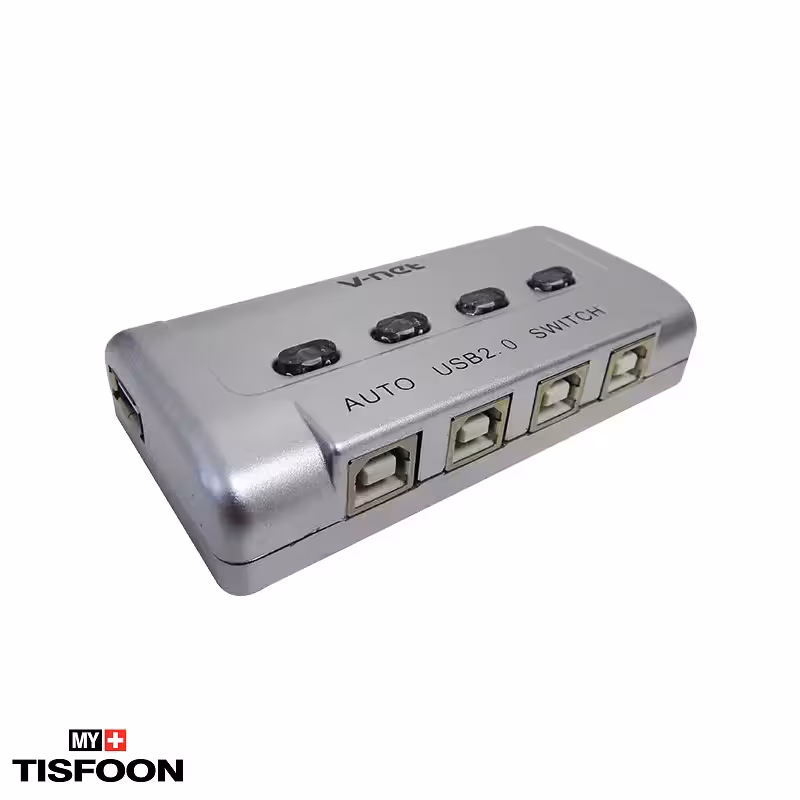 سوییچ پرینتر چهار پورت وی نت مدل V-SWUSBA04