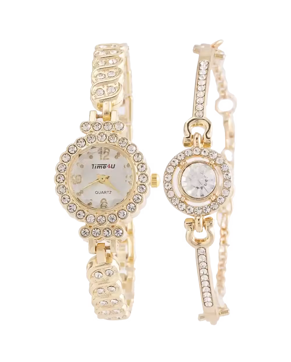 ست ساعت مچی و دستبند زنانه TIME4U مدل 1963