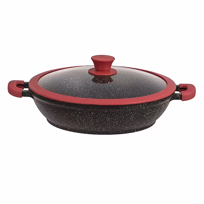 تاوه دو دسته زرساب مدل ماربلینا قطر 28