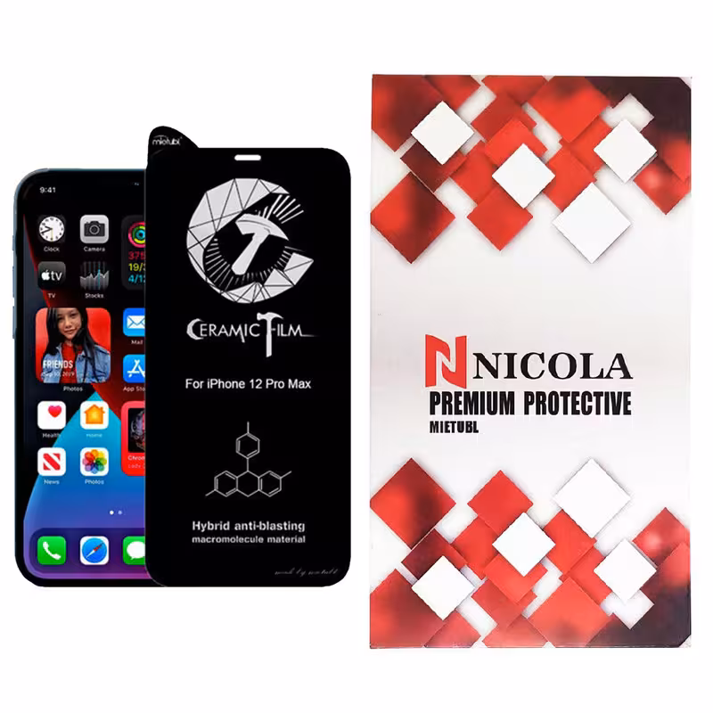 محافظ صفحه نمایش سرامیکی میتوبل مدل N_MTR مناسب برای گوشی موبایل اپل Iphone 12