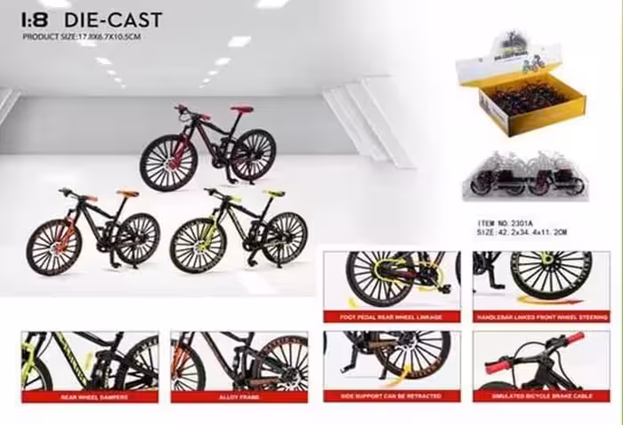 ماکت دوچرخه فلزی کوهستانی