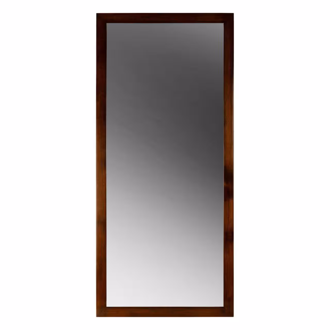 قاب  آیینه چوبی (120x60)مدل 5 سانتی تخت رنگ گردویی 